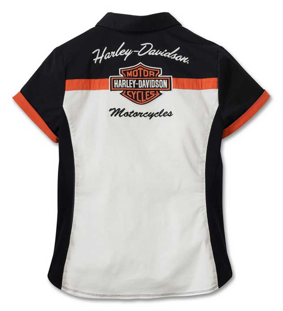 Harley-Davidson Free Shipping - Harley-Davidson Women's Elemental Zip Front Short Sleeve Shirt 99055-23VW - Free Shipping on many products plus Orders Over $99