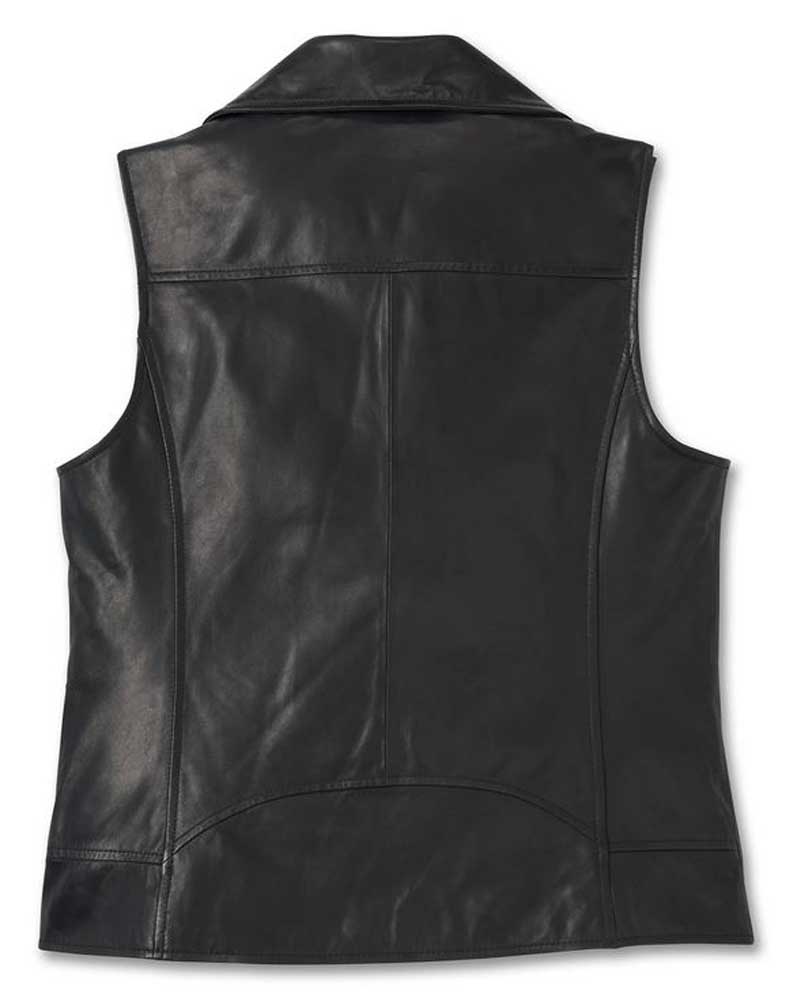 Harley-Davidson Free Shipping - Harley-Davidson Women's Eclipse Asymmetrical Leather Vest - Black 98024-23VW - Free Shipping on many products plus Orders Over $99