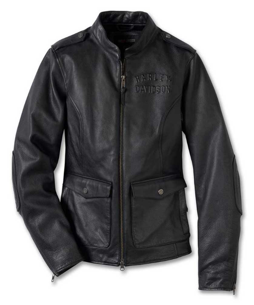 Harley-Davidson Women's Layering System Captains Leather Jacket Black 98018-23VW - Wisconsin Harley-Davidson