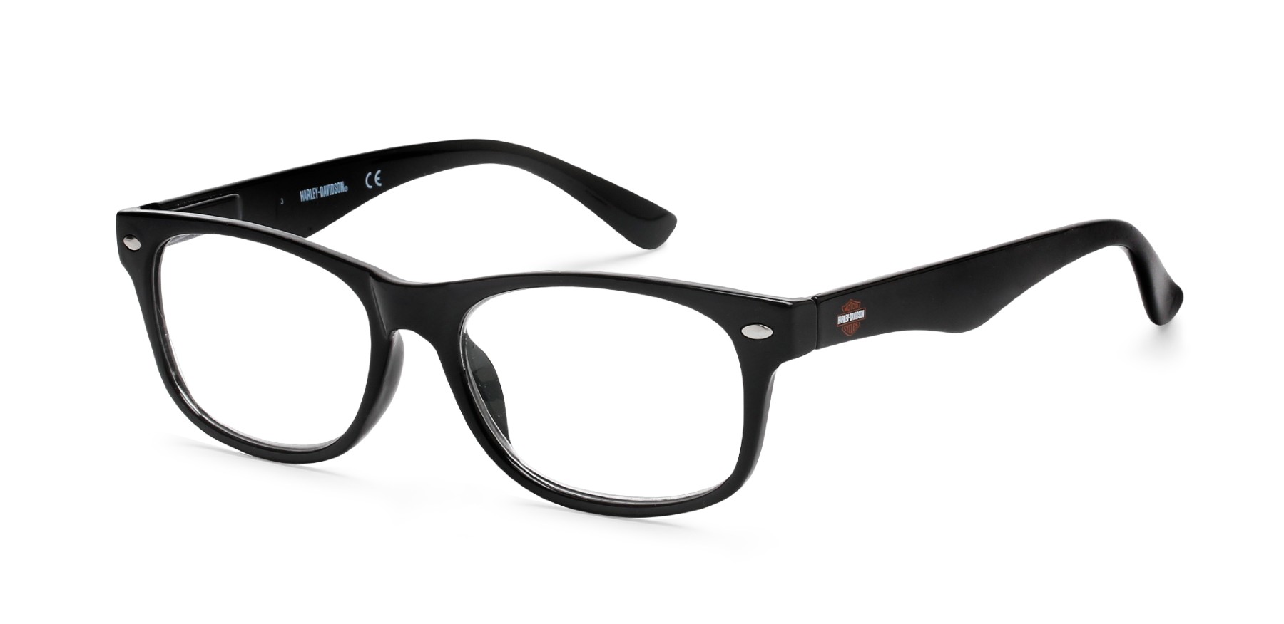 Harley-Davidson Classic Design Unisex Plastic Rectangular Readers - 2.50 Power - Wisconsin Harley-Davidson