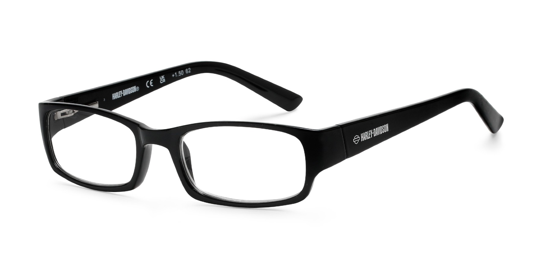 Harley-Davidson Classic Style Unisex Plastic Rectangular Readers - 2.50 Power - Wisconsin Harley-Davidson