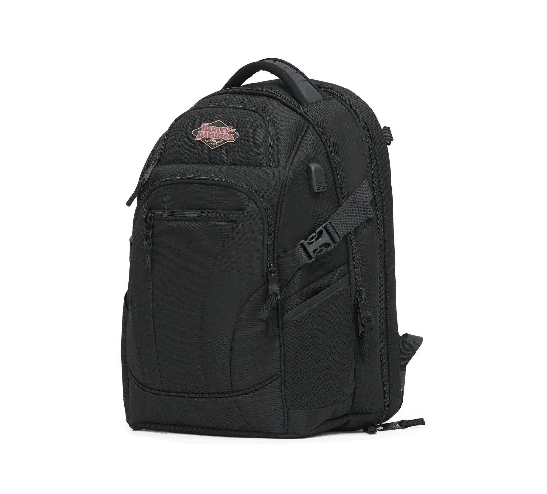 Harley-Davidson Free Shipping - Harley-Davidson 120th Anniversary 'Renegade' USB Water-Resistant Backpack- Black - Free Shipping on many products plus Orders Over $99