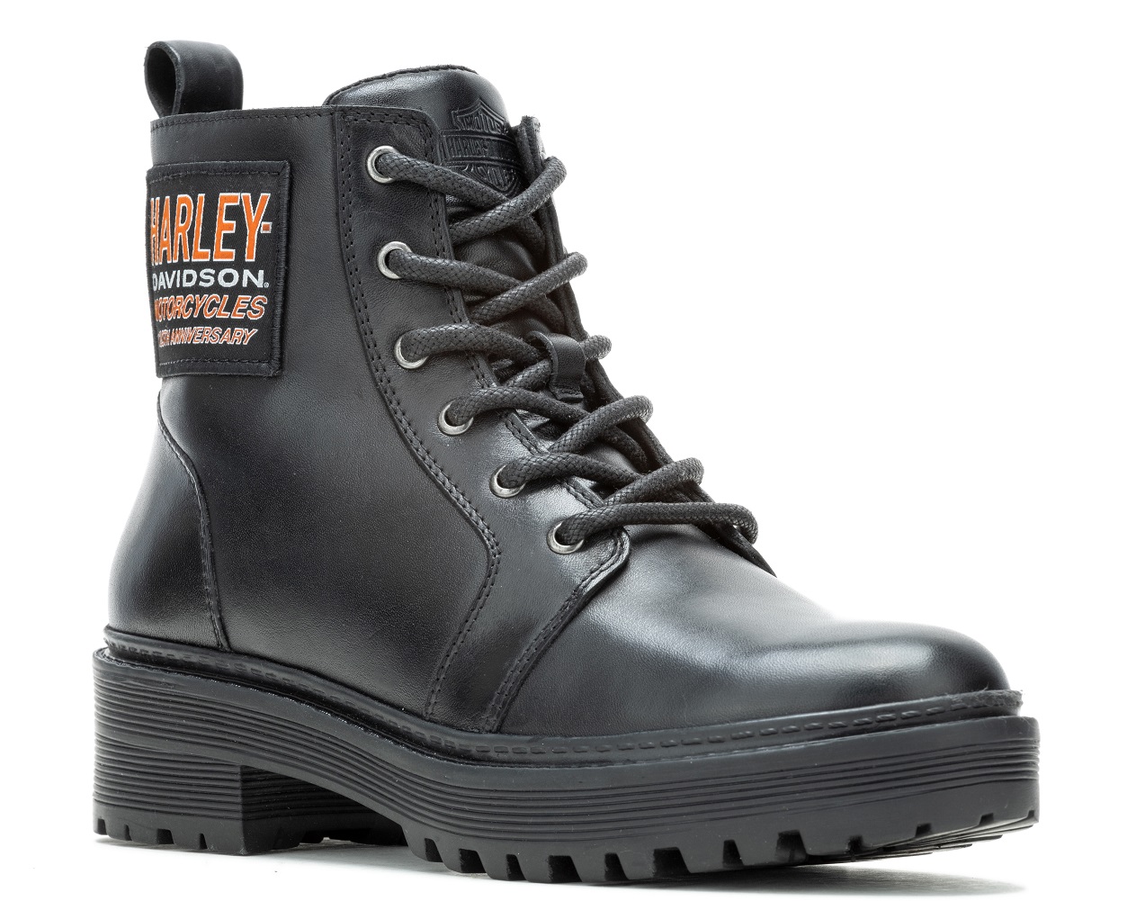 Harley-Davidson Women's 120th Valene 5-Inch Black Motorcycle Boots, D87286 - Wisconsin Harley-Davidson