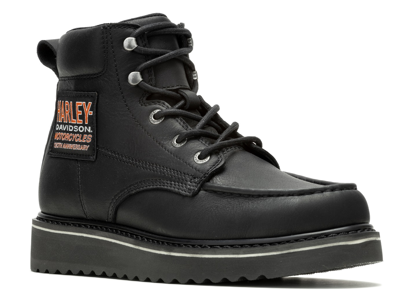 Harley-Davidson Men's 120th Beau 6-Inch Black Leather Motorcycle Boots, D96291 - Wisconsin Harley-Davidson