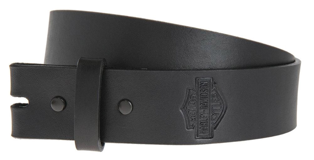 Harley-Davidson Men's Plain & Simple Bar & Shield Belt Strap, HDMST10991-BLK - Wisconsin Harley-Davidson