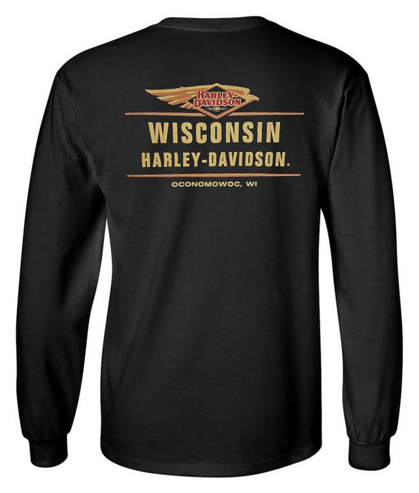 【HARLEY DAVIDSON】L/S Tee デカロゴ スリーブロゴ 2XL Harley-Davidson® Men's H-D Chrome Emblem Logo Long Sleeve