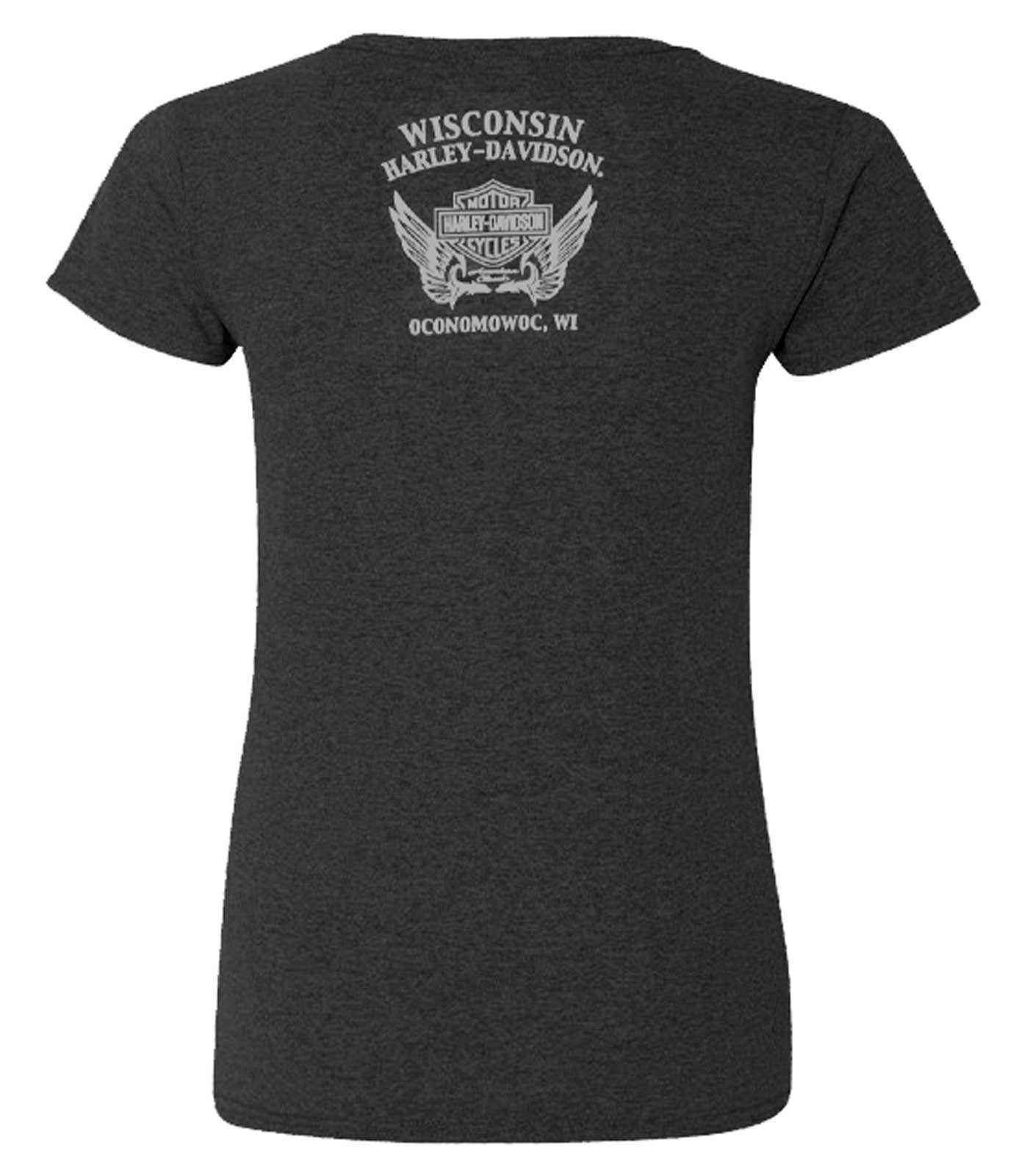 Harley-Davidson Free Shipping - Harley-Davidson Women's Signage V-Neck Short Sleeve Tee - Vintage Black - Free Shipping on many products plus Orders Over $99