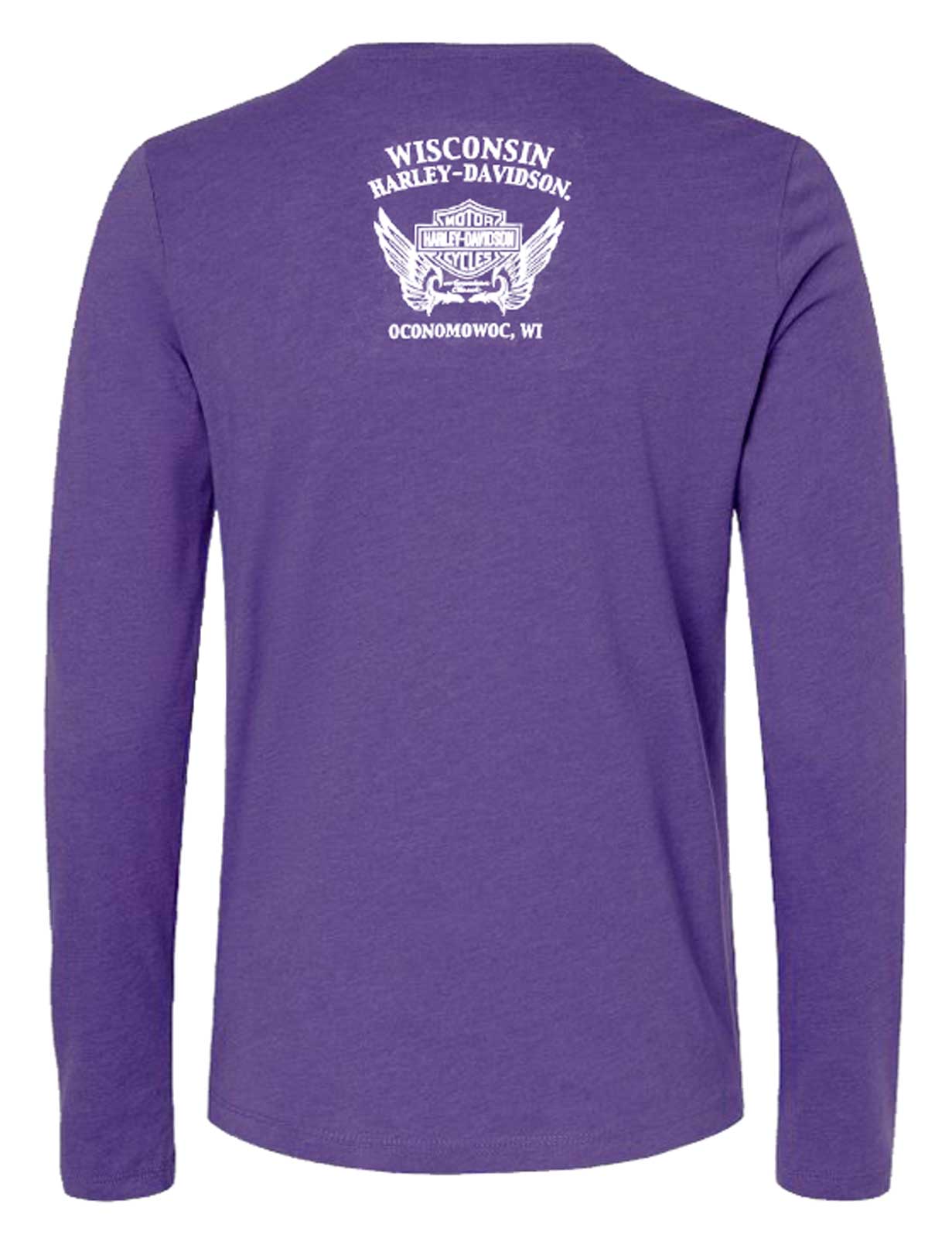 Harley-Davidson Free Shipping - Harley-Davidson Women's Ornamental Foiled Long Sleeve Shirt - Vintage Purple - Free Shipping on many products plus Orders Over $99
