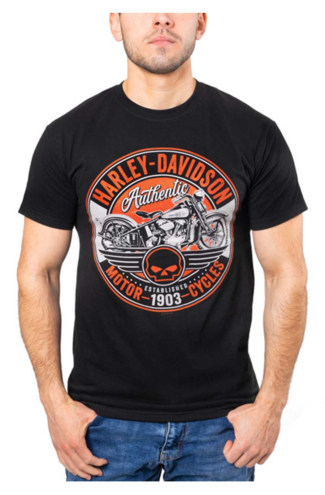 Harley-Davidson® Men's Rite Crew-Neck Short Sleeve Cotton T-Shirt