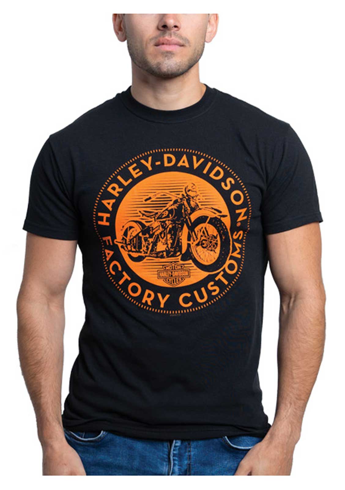 Harley-Davidson® Men's Magnitude Short Sleeve Cotton Crew-Neck T-Shirt -  Black