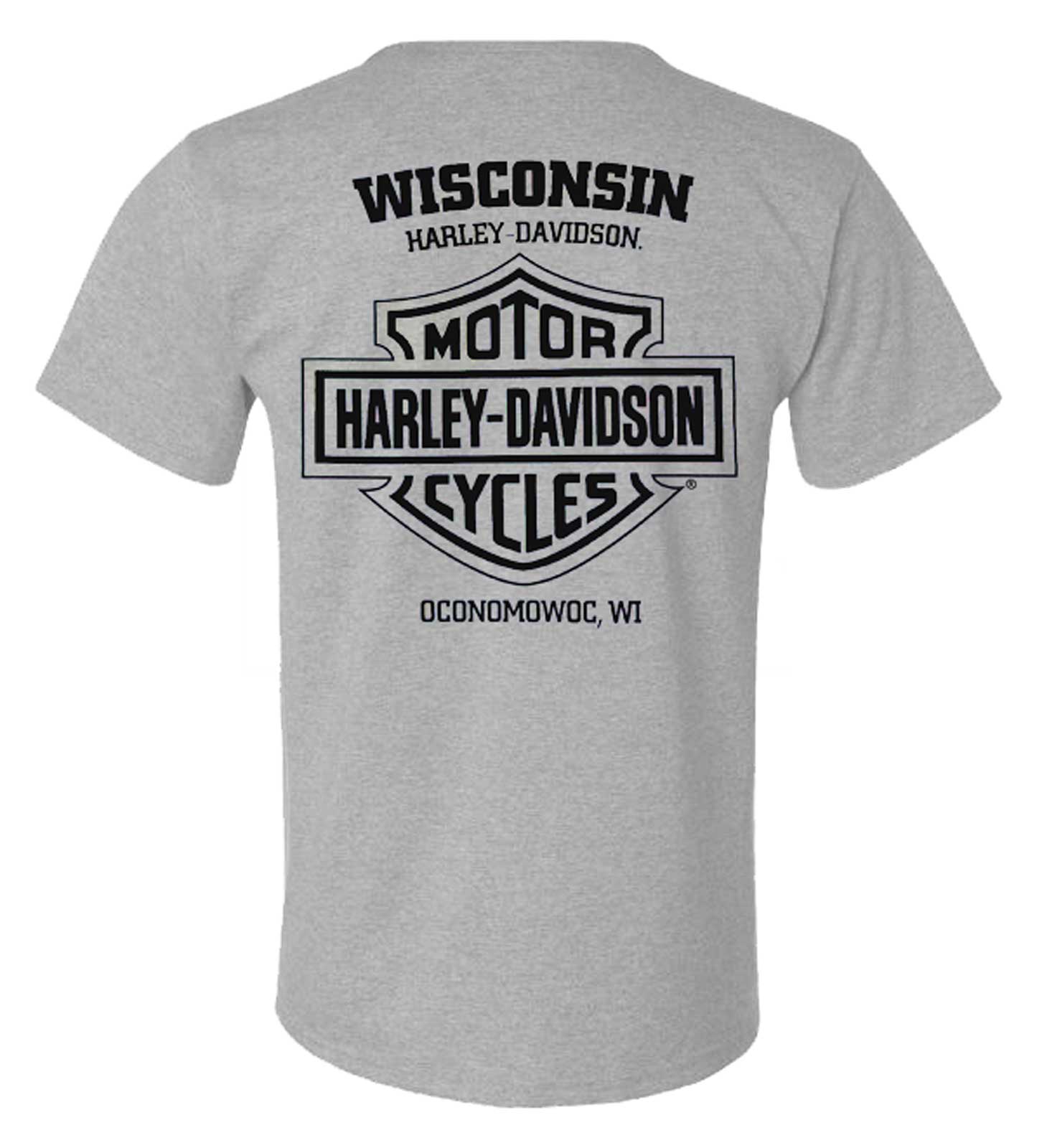 Harley-Davidson Free Shipping - Harley-Davidson Men's Chronicle Short Sleeve Crew-Neck T-Shirt - Heather Gray - Free Shipping on many products plus Orders Over $99