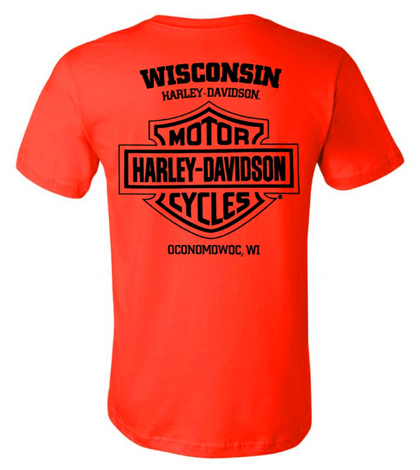 Harley-Davidson Free Shipping - Harley-Davidson Men's Guest Ride Crew-Neck Short Sleeve Cotton T-Shirt - Orange - Free Shipping on many products plus Orders Over $99