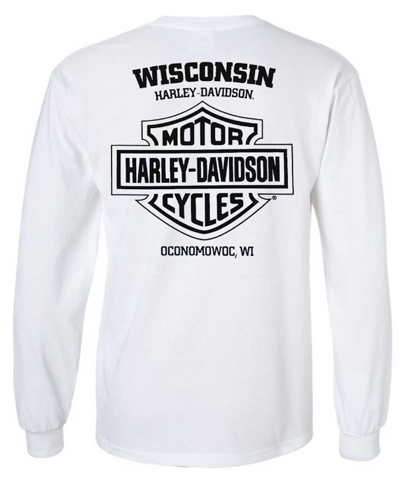 Tシャツ・カットソー Harley Davidson Iconic Logo Long Sleeve T-Shirt White HH1431 s-l400.jpg