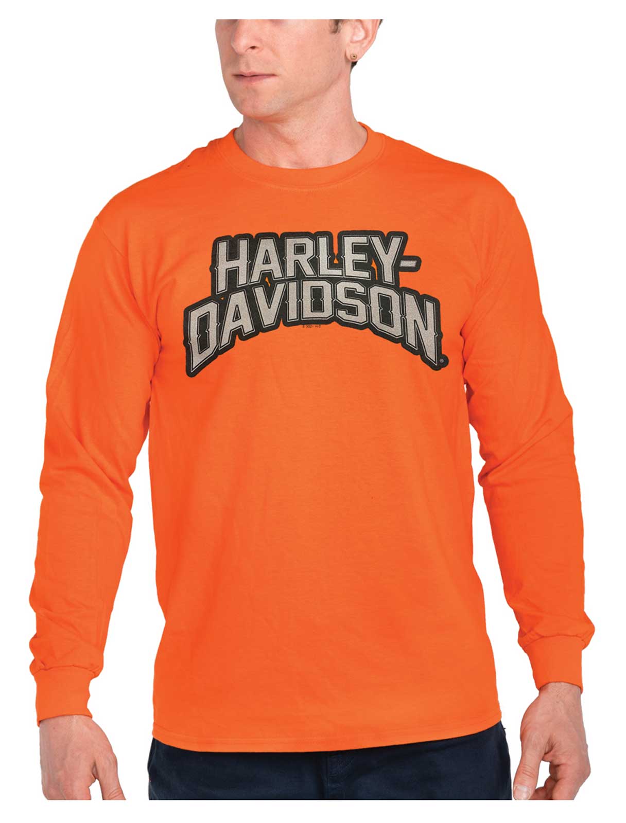 Harley-Davidson® Men's Mirror Reflective H-D Long Sleeve Cotton