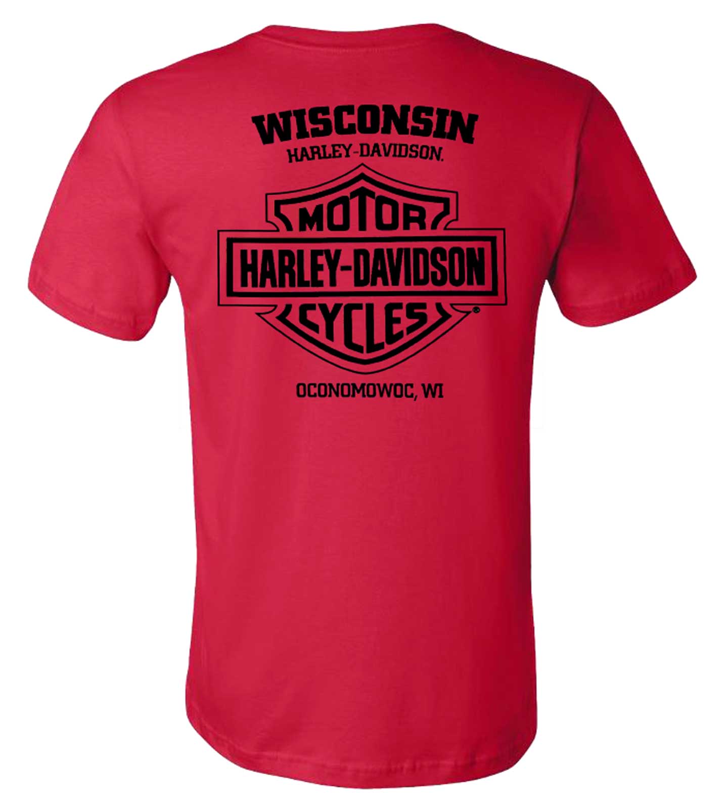 Harley-Davidson Free Shipping - Harley-Davidson Men's Big Shot Crew-Neck Short Sleeve Cotton T-Shirt - Red - Free Shipping on many products plus Orders Over $99