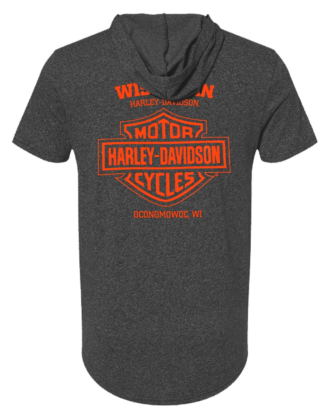 Harley-Davidson® Men's Dirt Mark Short Sleeve Hooded Tee - Heather