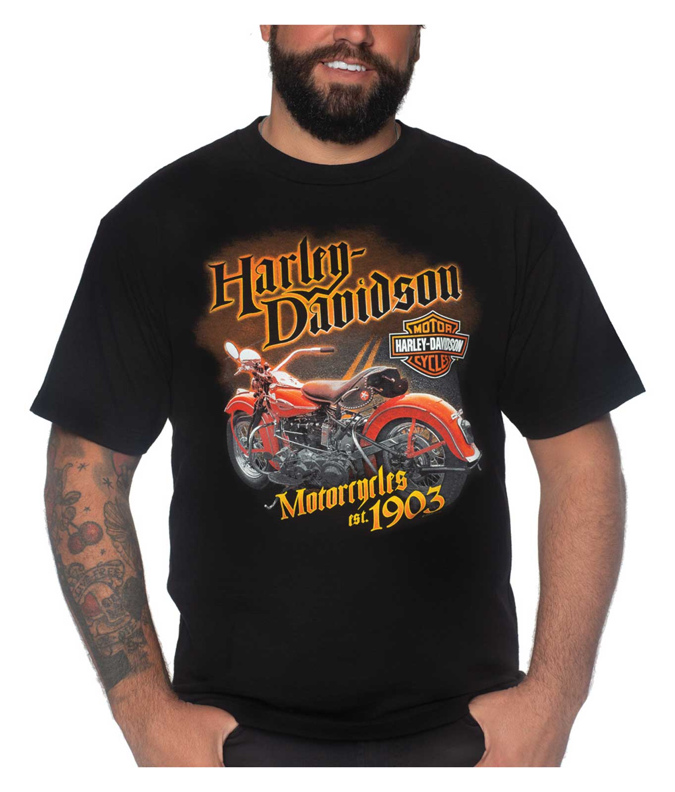 Harley-Davidson® Men's Running Hot Short Sleeve Cotton Crew