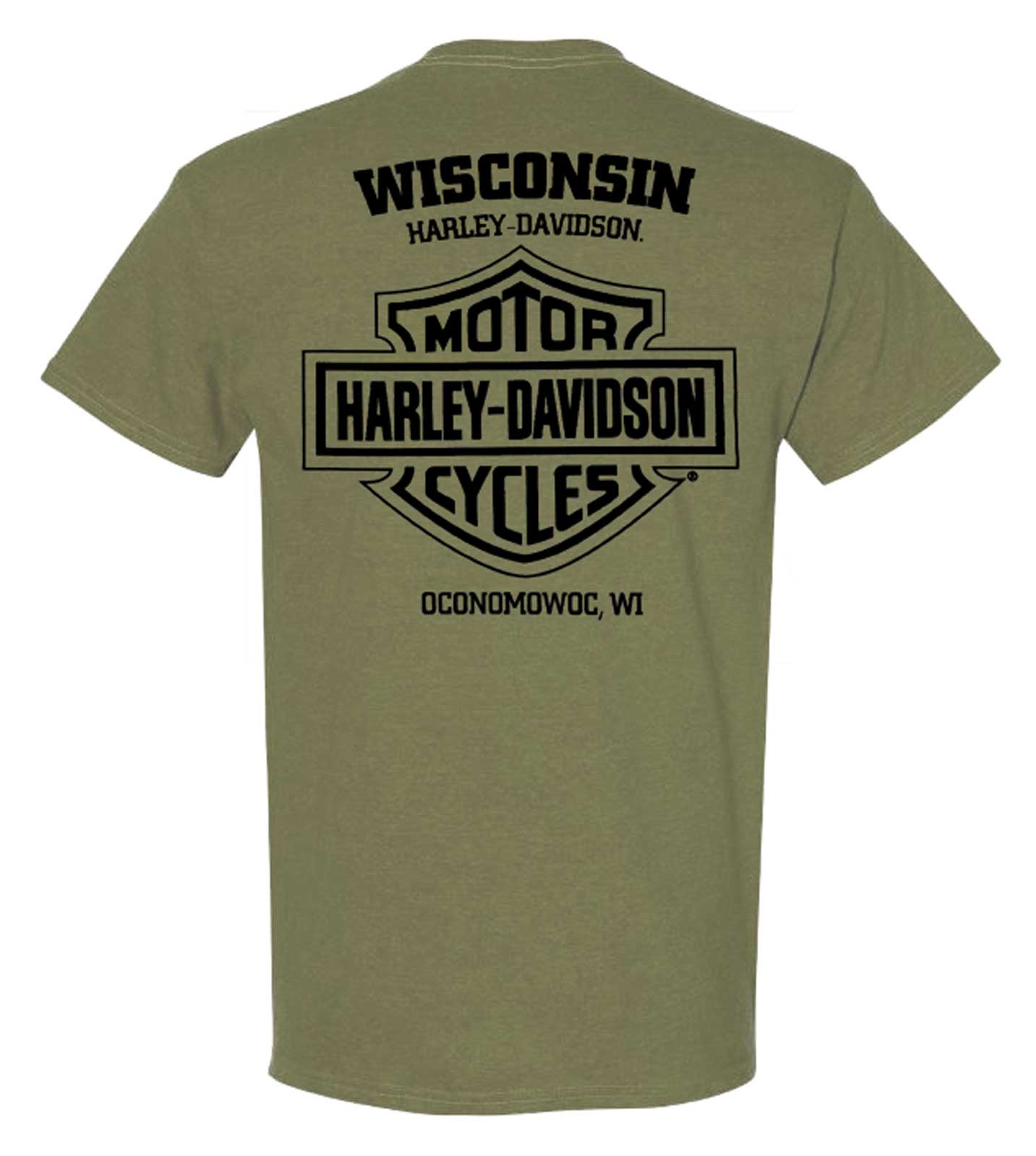Harley-Davidson Free Shipping - Harley-Davidson Men's Specialist Motorcycle Crew-Neck Short Sleeve T-Shirt Green - Free Shipping on many products plus Orders Over $99
