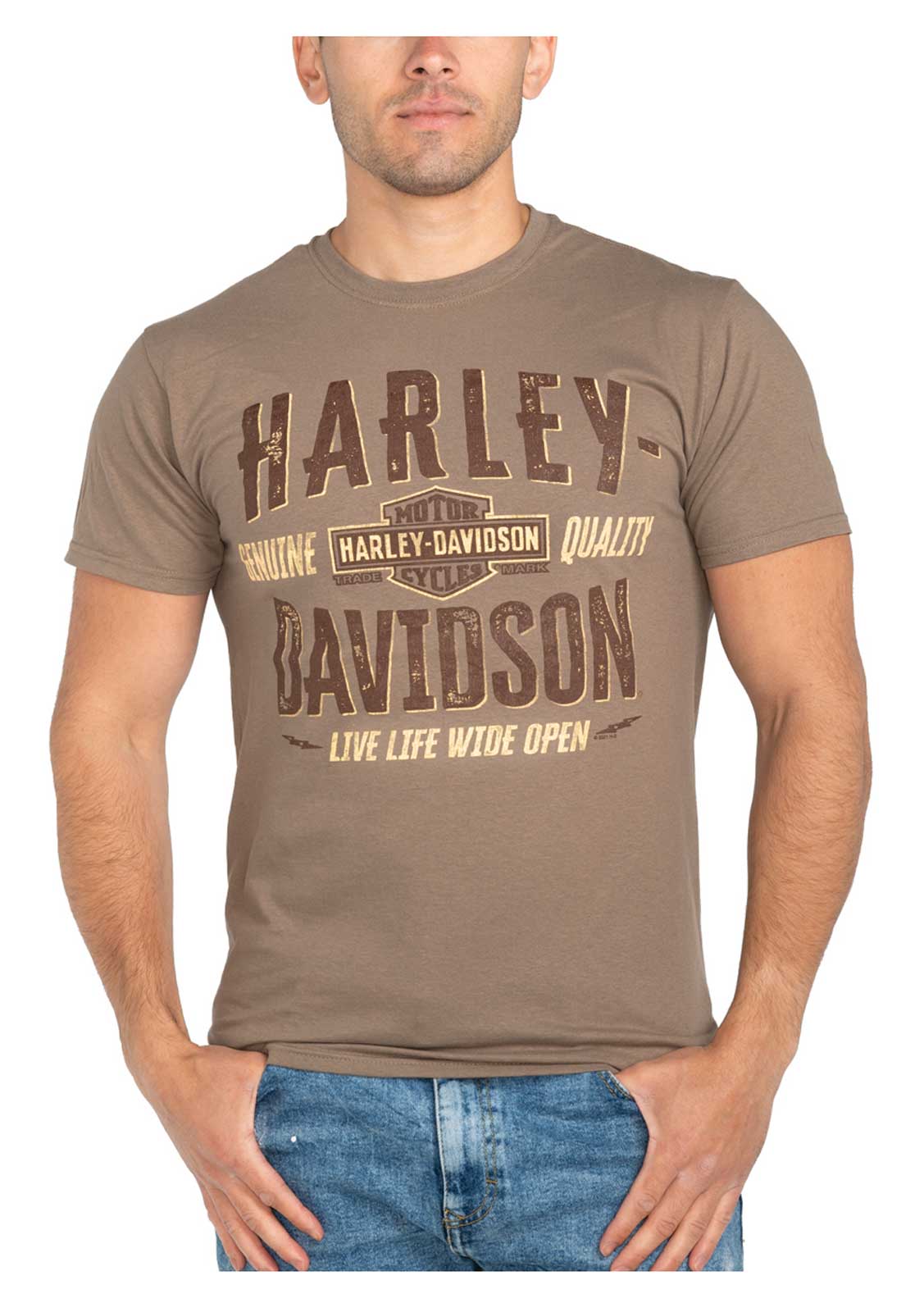 Harley-Davidson® Men's Provenance Short Sleeve Crew-Neck Cotton T
