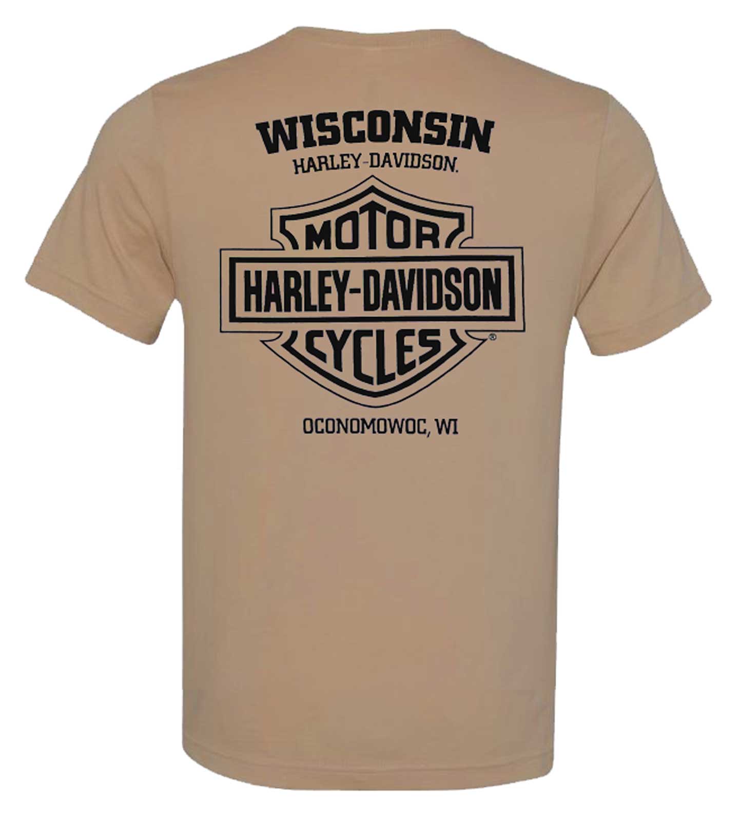 Harley-Davidson Free Shipping - Harley-Davidson Men's Provenance Short Sleeve Crew-Neck Cotton T-Shirt - Tan - Free Shipping on many products plus Orders Over $99