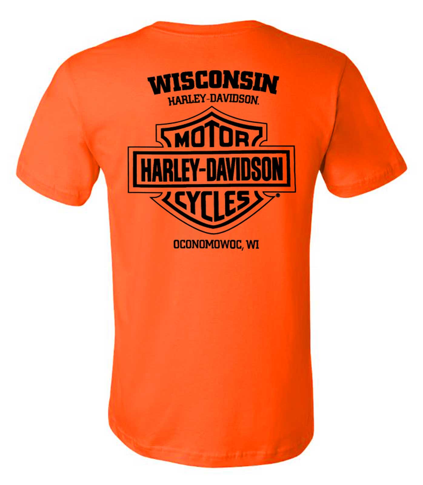 Harley-Davidson Free Shipping - Harley-Davidson Men's B&S Chest Pocket Short Sleeve T-Shirt - Safety Orange - Free Shipping on many products plus Orders Over $99