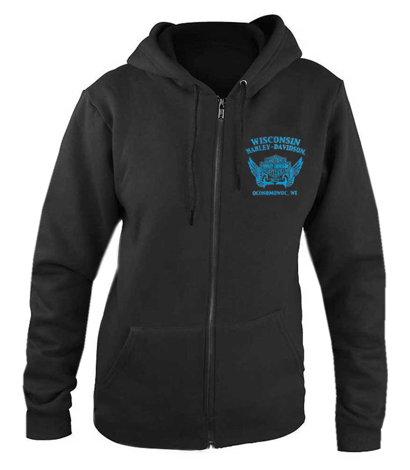 Harley-Davidson® Women's Dragon Wings Curved Hem Zip-Up
