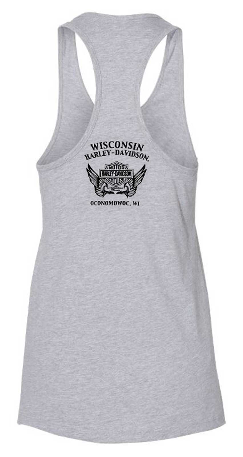 Harley-Davidson Free Shipping - Harley-Davidson Women's Encircled High-Low Sleeveless Tank Top - Heather Gray - Free Shipping on many products plus Orders Over $99