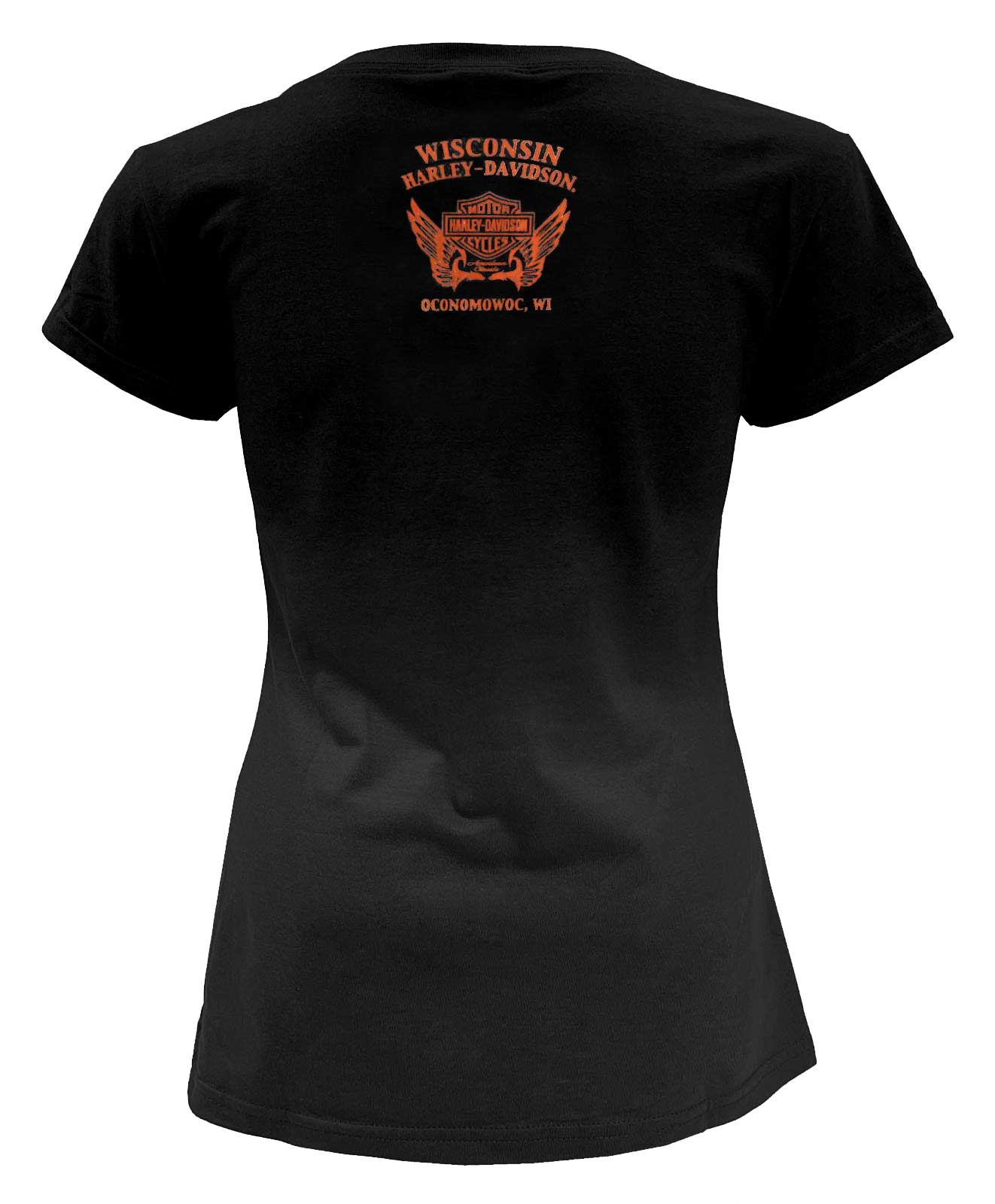 Harley-Davidson Free Shipping - Harley-Davidson Women's H-D Text V-Neck Short Sleeve Tee - Ombre Heather Black - Free Shipping on many products plus Orders Over $99