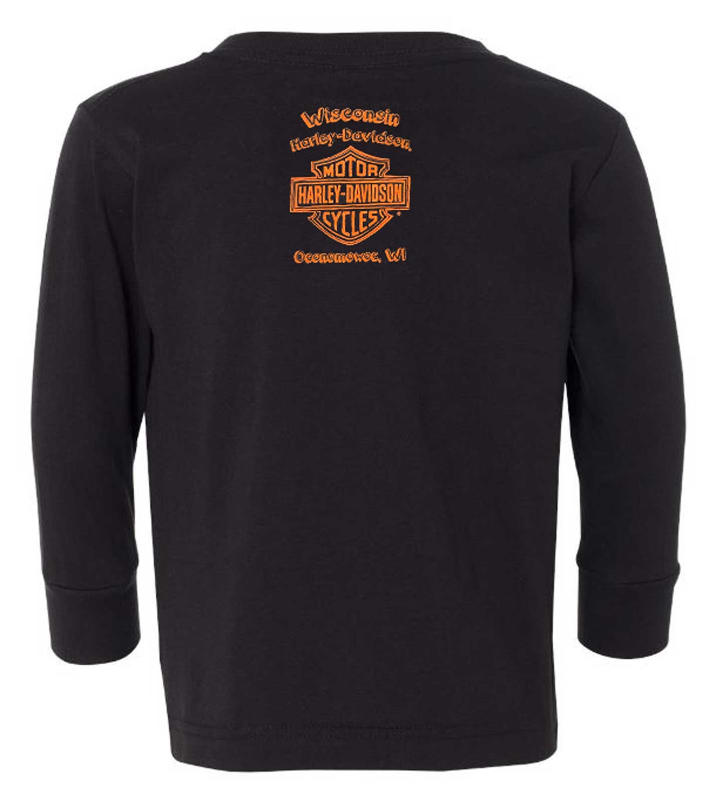 Harley-Davidson Free Shipping - Harley-Davidson Girl's Bright Grooves Long Sleeve Toddler Cotton Shirt - Black - Free Shipping on many products plus Orders Over $99