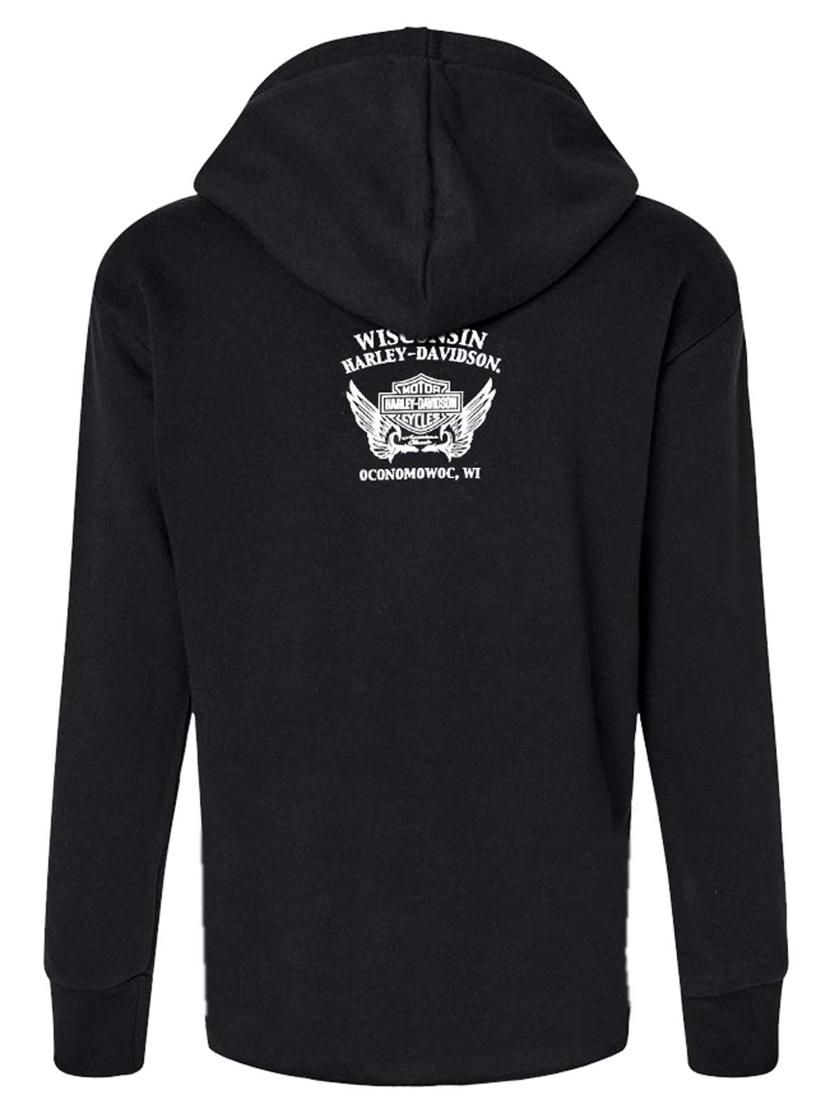 Harley-Davidson Free Shipping - Harley-Davidson Women's Slogan H-D Curved Hem Pullover Fleece Hoodie - Black - Free Shipping on many products plus Orders Over $99