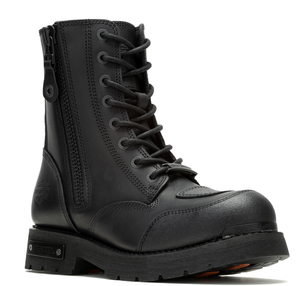 Harley-Davidson® Men's 7.25-Inch Hadan Black Motorcycle Boots