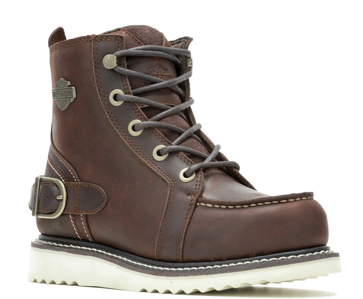 Harley-Davidson Women's Jaynes 5-Inch Lace Fashion Boots D84798 (Brown, 5) - Wisconsin Harley-Davidson