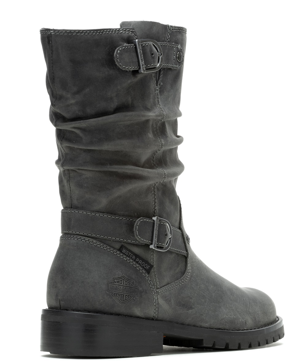 Harley-Davidson Women's Almand WP Slate or Brown 9" Slouch Fashion Boots D84791 - No Hassle Returns at Wisconsin Harley