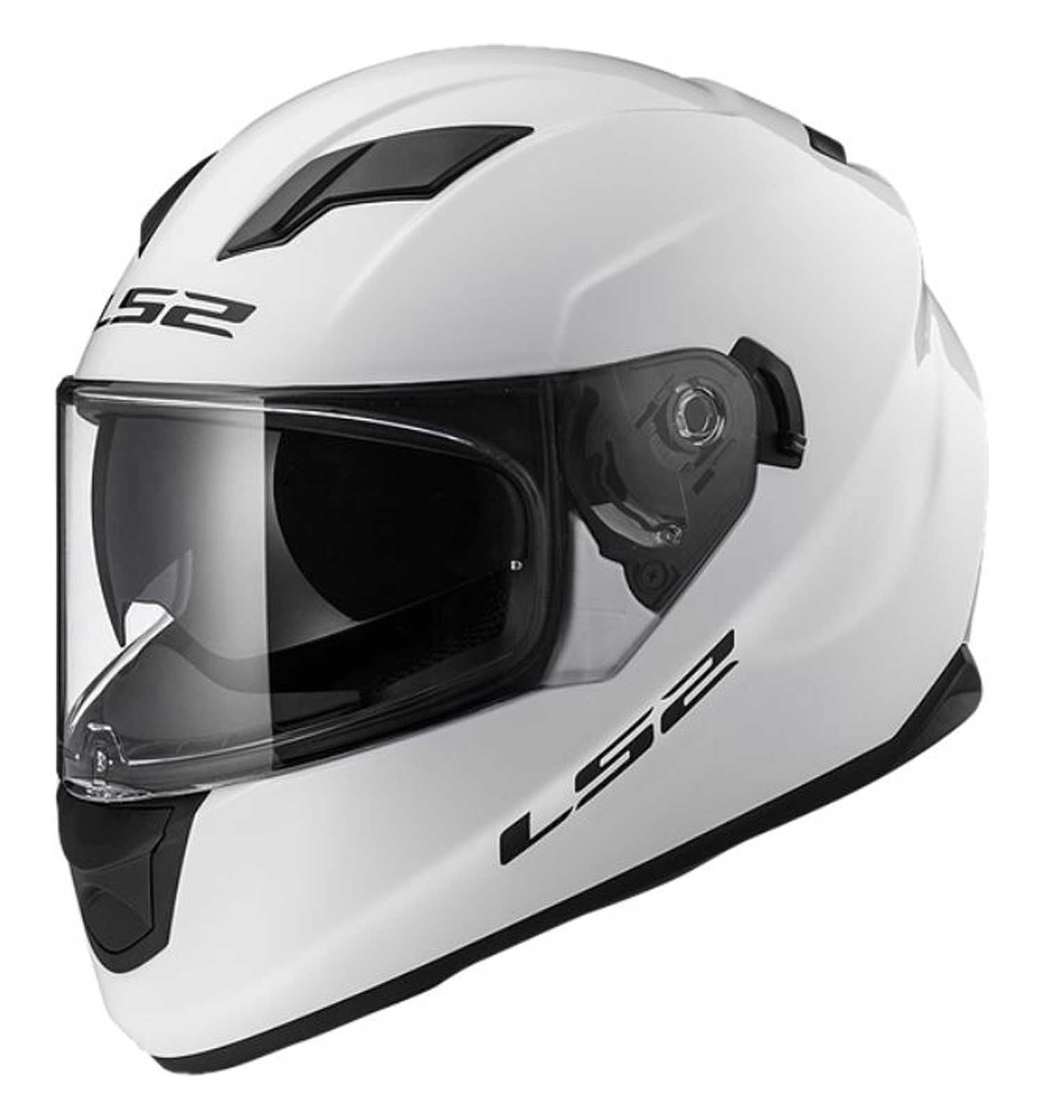 LS2 Helmets Stream Solid Full Face Motorcycle Helmet w/ Shield - Gloss White - Wisconsin Harley-Davidson