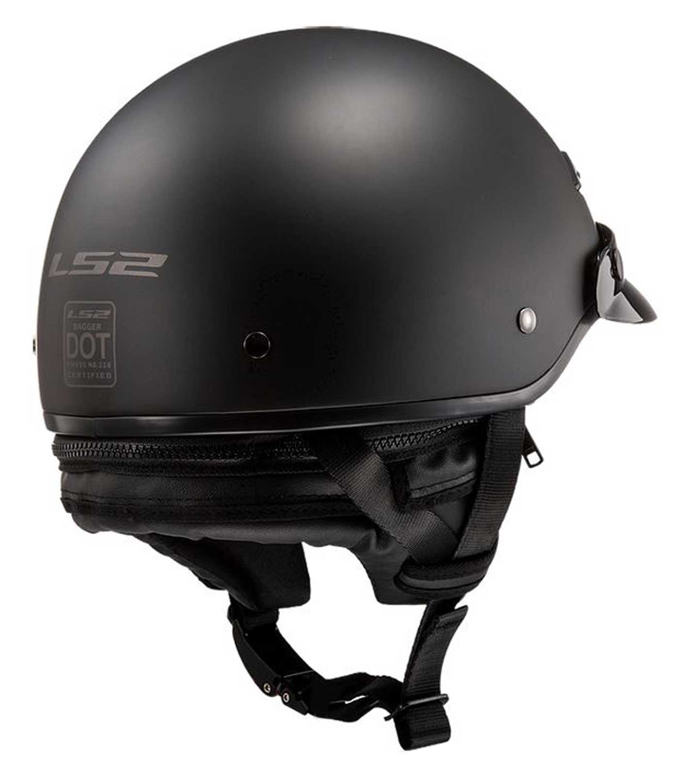 LS2 Bagger Solid Matte Black Helmet