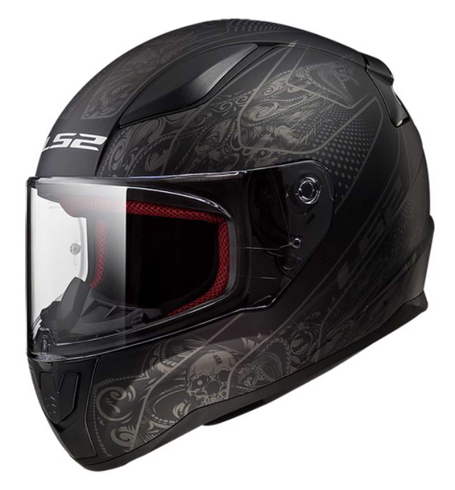 LS2 Helmets Rapid Crypt Full Face Light-Weight Motorcycle Helmet - Matte Black - Wisconsin Harley-Davidson