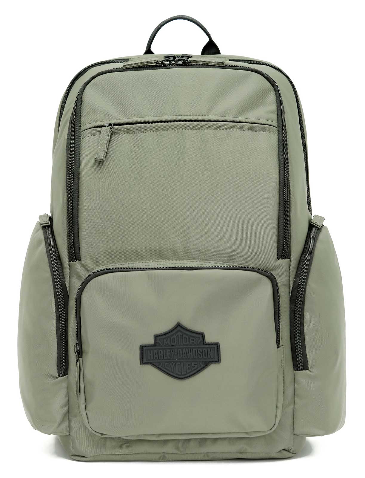 Harley-Davidson Bar & Shield Crinkle Nylon Water-Resistant Backpack - Green - Wisconsin Harley-Davidson