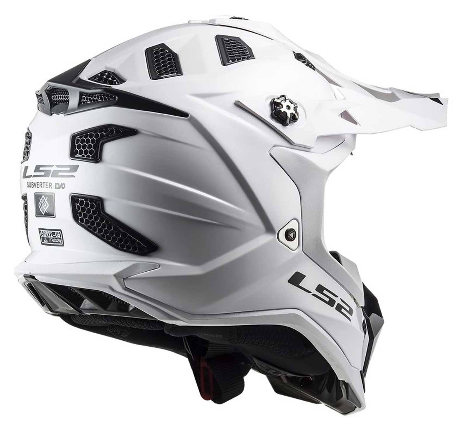 LS2 Helmets Subverter EVO Solid Full Face Motorcycle Helmet - Gloss White - No Hassle Returns at Wisconsin Harley