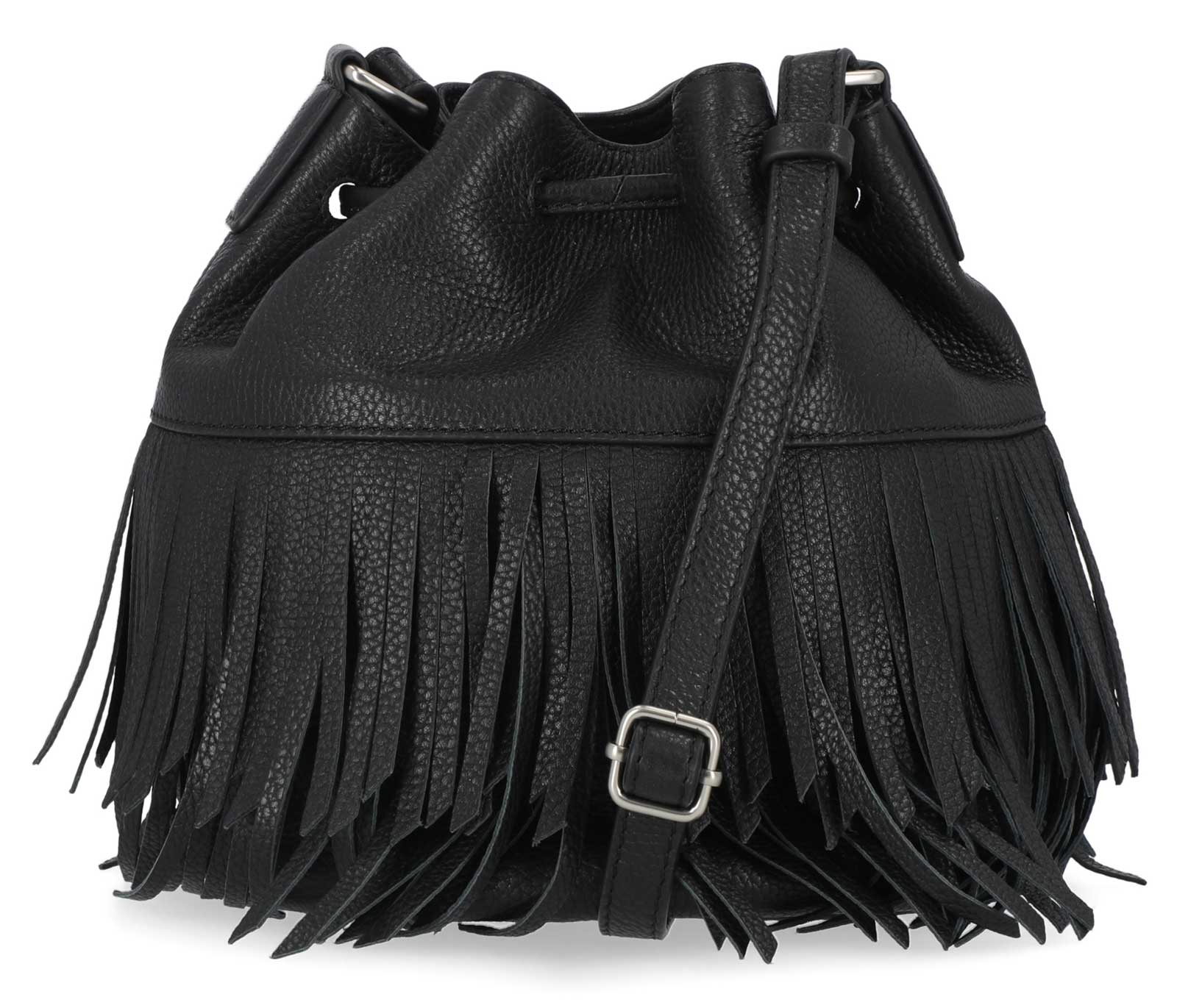 Harley-Davidson® Women's Festival Fringe Drawstring Leather Purse
