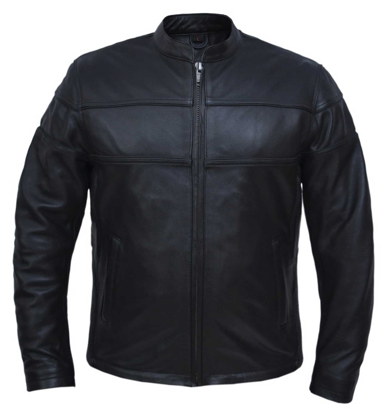 UNIK Men's Ultra Cowhide Leather Motorcycle Vented Jacket w