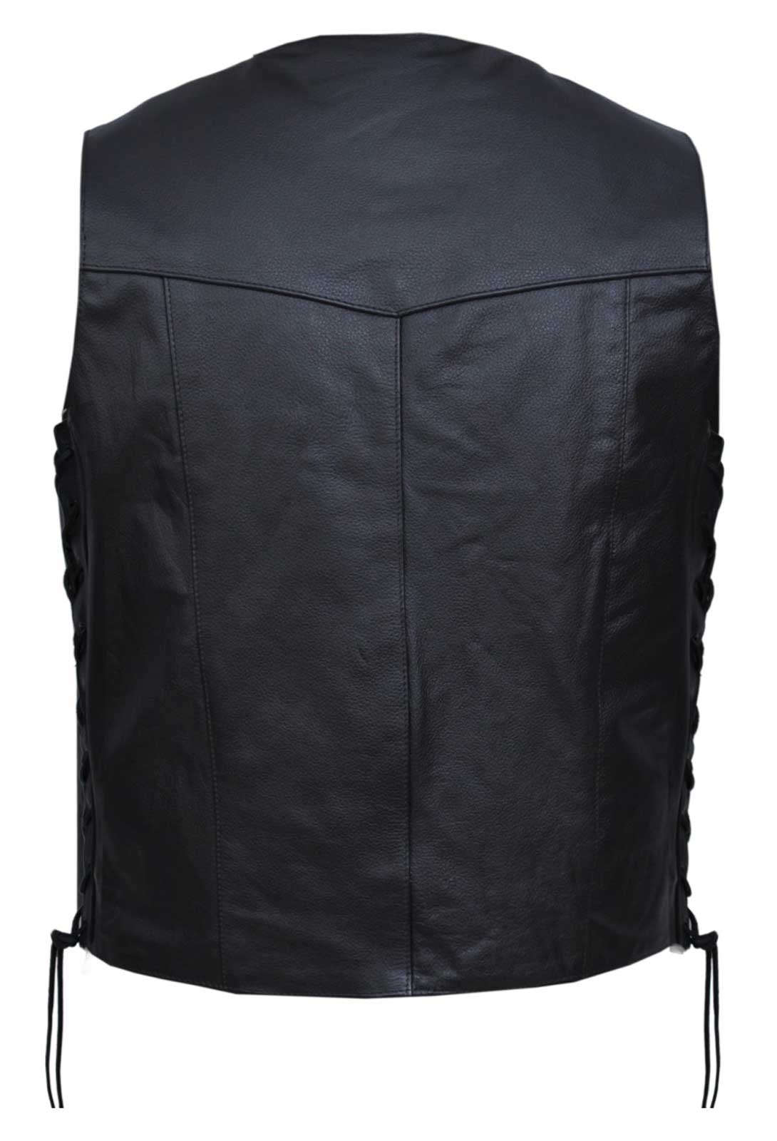 UNIK Men's Premium Cowhide Leather Traditional Snap Front