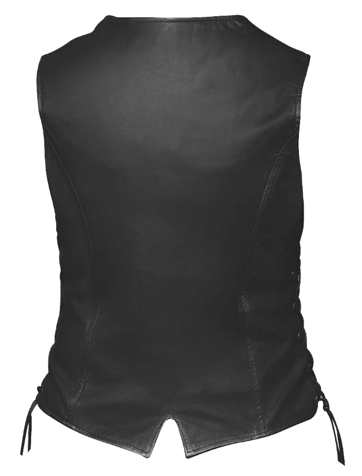 Harley-Davidson Free Shipping - Derringer Women's Traditional Premium Lambskin Leather Motorcycle Vest - Black - Free Shipping on many products plus Orders Over $99