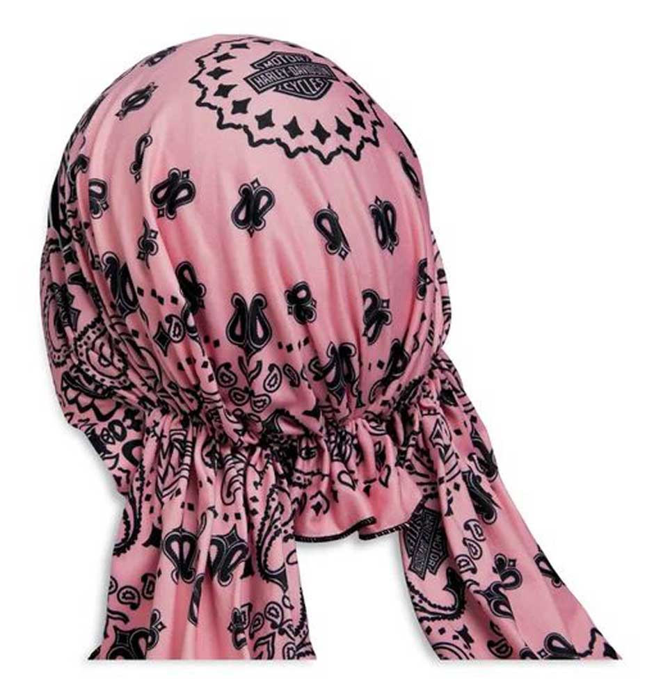 Harley-Davidson® Women's Pink Label Paisley Print Head Scarf