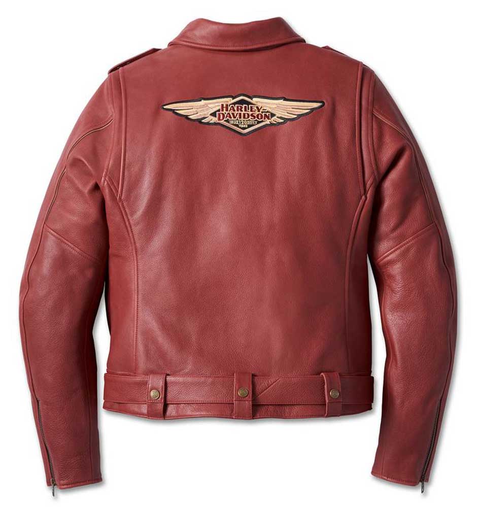 Harley-Davidson Free Shipping - Harley-Davidson Women's 120th Cycle Queen Leather Biker Jacket, Red 97029-23VW - Free Shipping on many products plus Orders Over $99