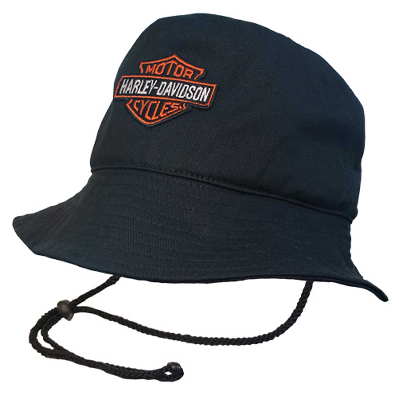 Harley-Davidson Men's Primary Embroidered Bar & Shield Logo Bucket Hat - Black - Wisconsin Harley-Davidson