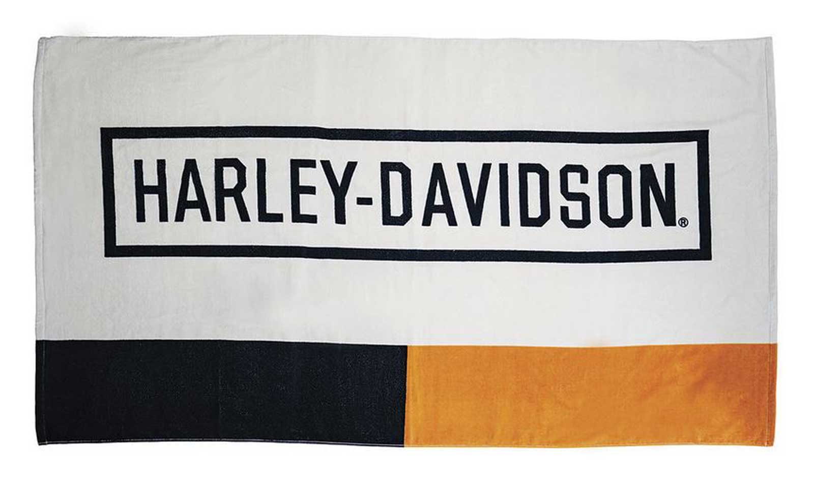 Harley-Davidson Retro Block Beach Towel, Ultra-Absorbent Oversized Towel - Wisconsin Harley-Davidson