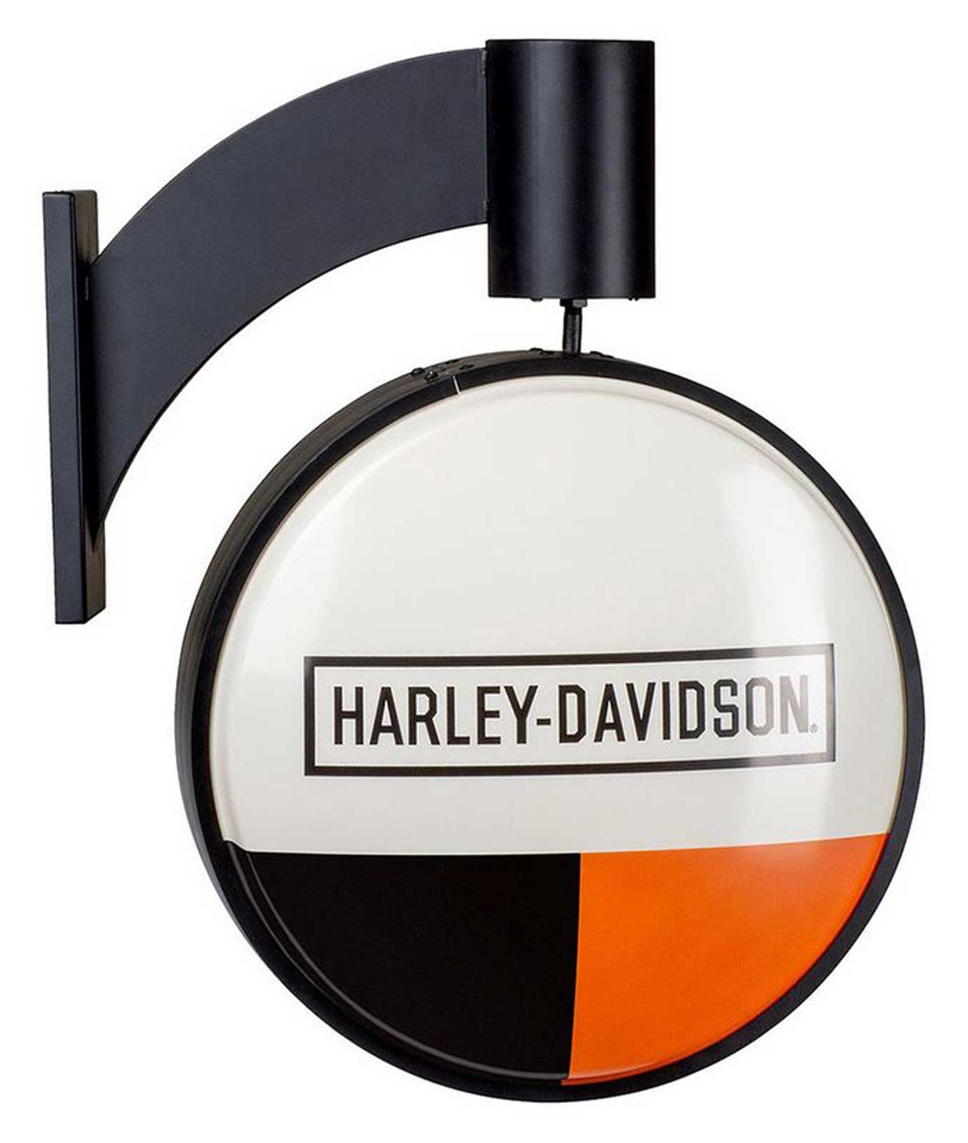 Harley-Davidson Retro Block Rotating Pub Light, Wall Mount, Indoor or Outdoor - Wisconsin Harley-Davidson