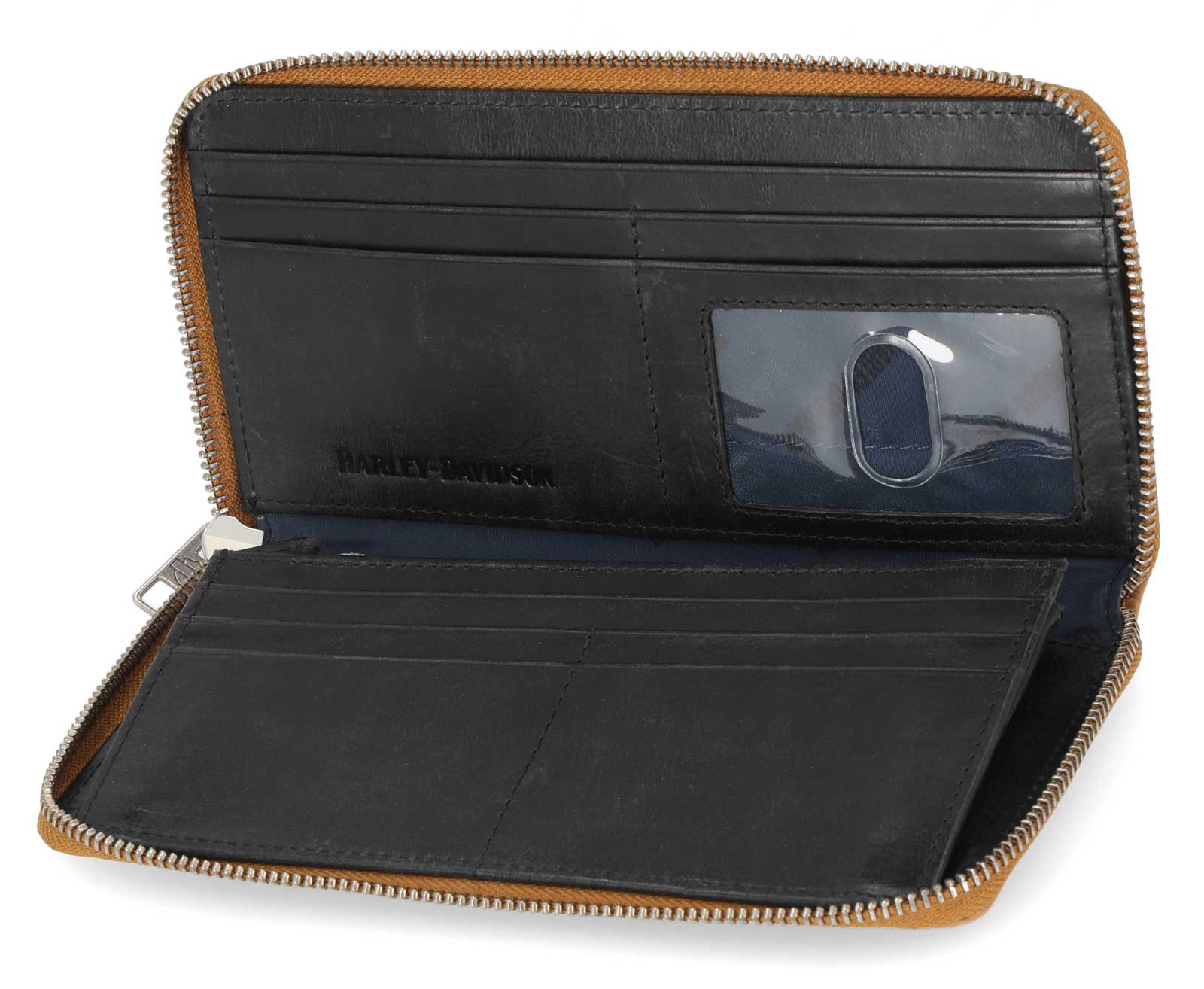 Harley-Davidson Free Shipping - Harley-Davidson Women's 120th Anniversary Leather Zip Clutch Wallet - Natural - Free Shipping on many products plus Orders Over $99