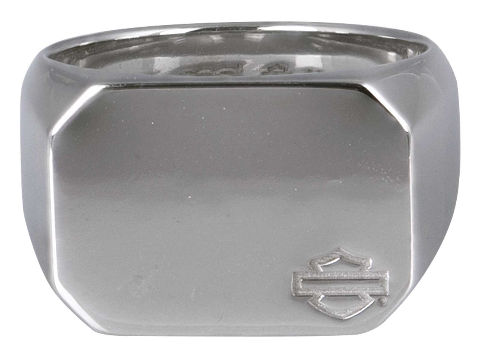 Harley-Davidson Free Shipping - Harley-Davidson Men's Modern Edge Bar & Shield Signet Ring - Sterling Silver - Free Shipping on many products plus Orders Over $99
