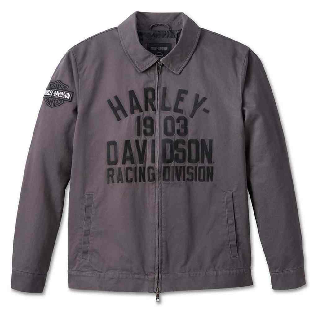 Harley-Davidson グレーバイカージャケット アラメダ・レザー・バイカージャケット -ハーレーダビッドソン